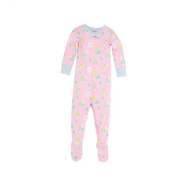 NEW THE BEAUFORT BONNET COMPANY girl's noelle night night footed in vivie's ging